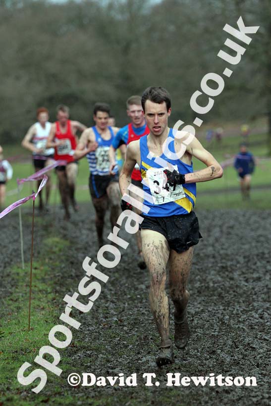 Carl Smith (Leeds) senior mens Northern Cross Country Champs, Knowsley Safari Park. Photo: David T. Hewitson/Sports for All Pics